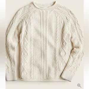 Boys'  JCREW cotton cable-knit rollneck sweater (6-7)